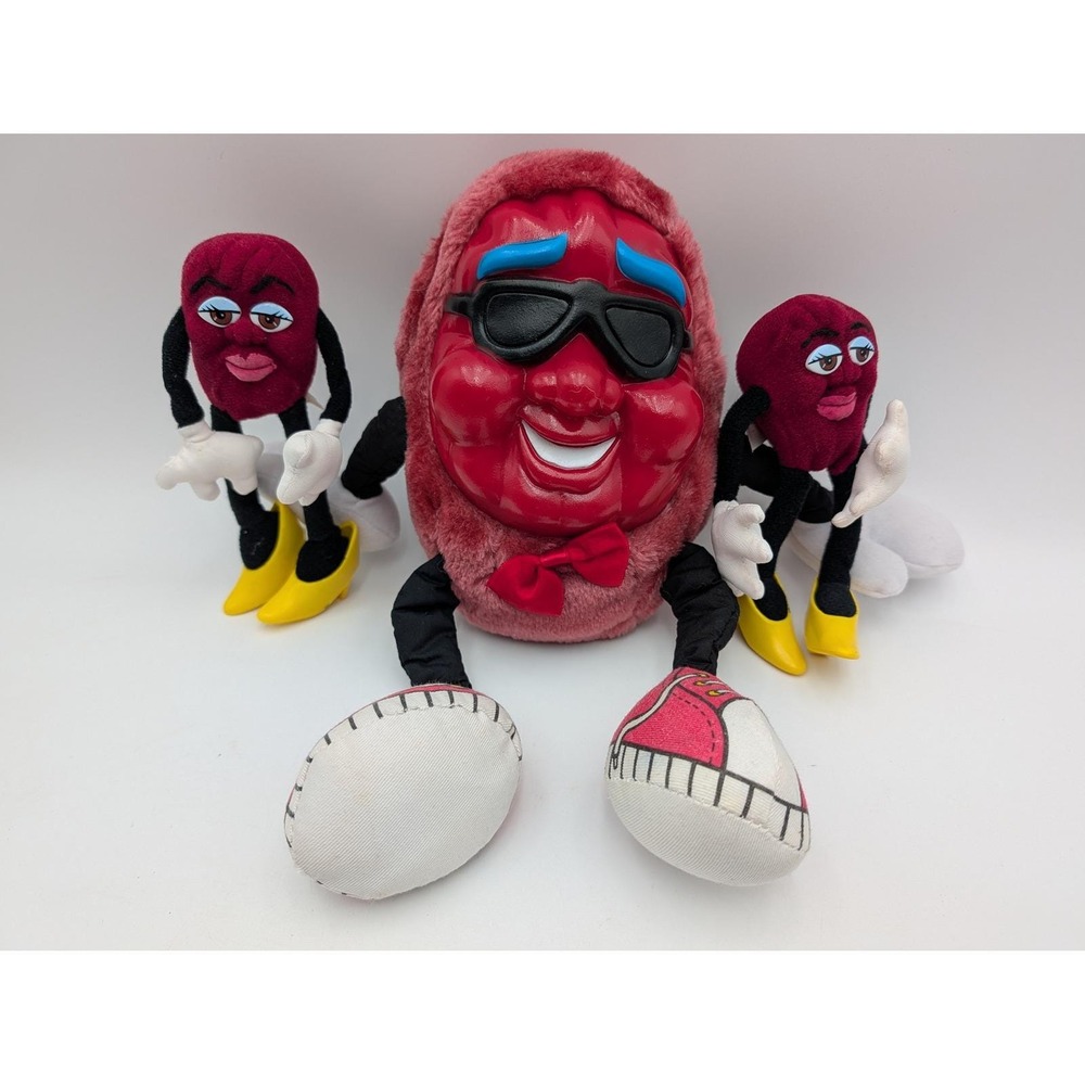 Applause California CA Raisins Plush Lot of 4 Stuffed Animal Toy - Picture 2 of 16